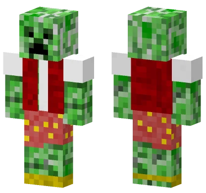 Summer Creeper Minecraft skin