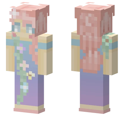 Summer Girl By Seashore Minecraft skin