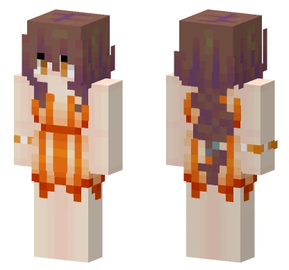 Summer Orange Minecraft skin