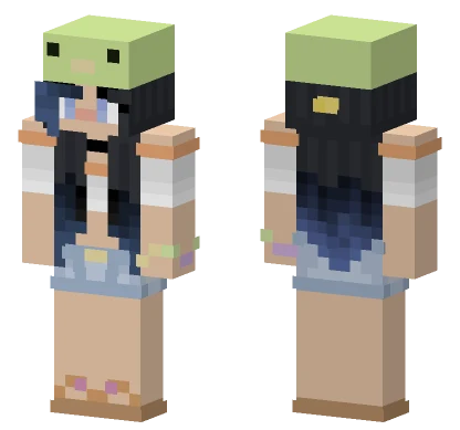 Summer Penguin Girl Minecraft skin