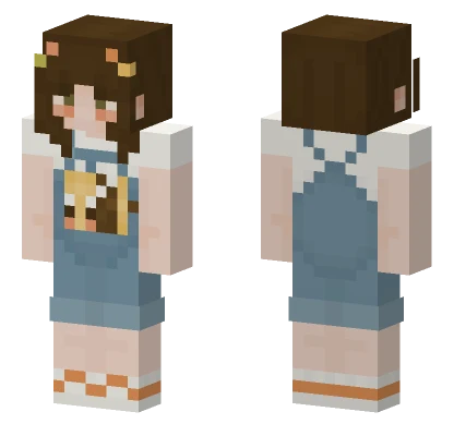 Summertime Bee Overalls Minecraft skin