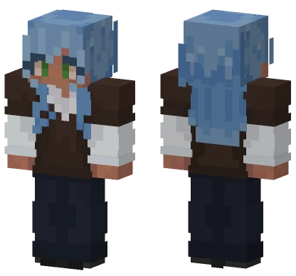 Sun Blue Minecraft skin