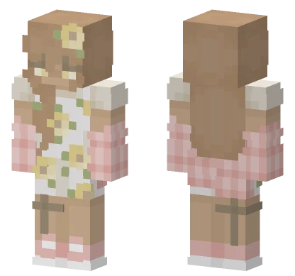 Sunflower Flower Series Minecraft skin