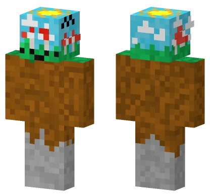 Sunny Meadow Landscape Minecraft skin