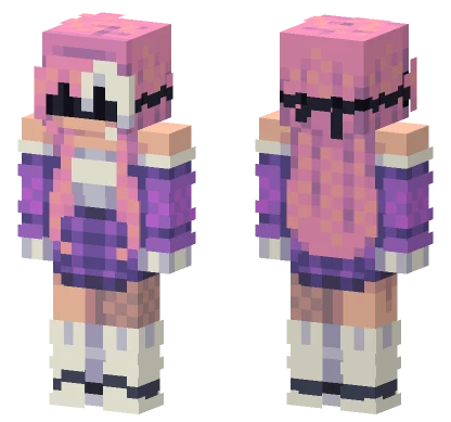 Sunseam Sfa98 Pink Hair Minecraft skin