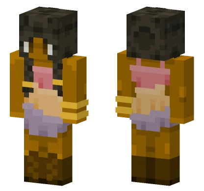 Sunset Dress Slim Texturized Minecraft skin