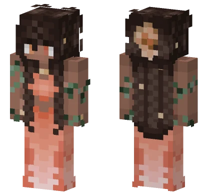 Sunset Mermaid Minecraft skin