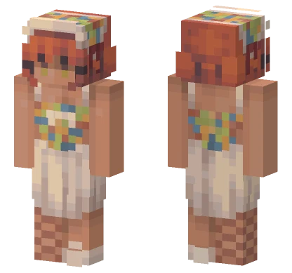 Sunset Sprout Hat Minecraft skin