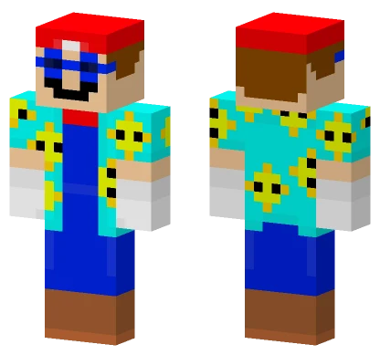 Sunshine Mario Minecraft skin