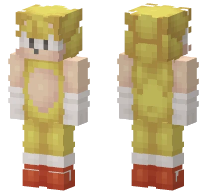 Super Classic Sonic 2026 Minecraft skin