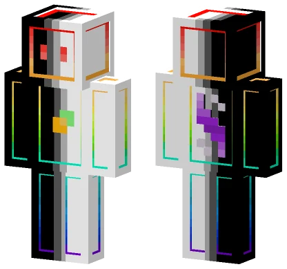 Super Cool Mango Rainbow Robot Minecraft skin