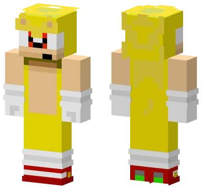Super Sonic Minecraft skin