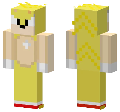 Super Sonic Minecraft skin