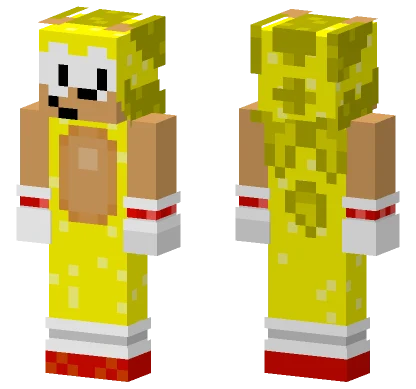 Super Sonic Minecraft skin