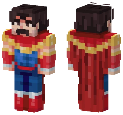 Superman Suit Minecraft skin