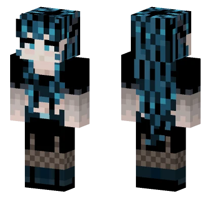 Susie Blue Hair Minecraft skin