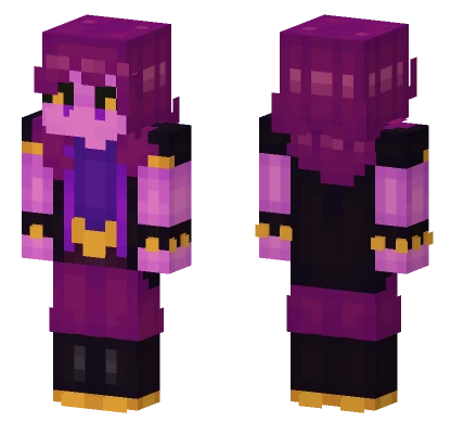 Susie Deltarune Dark World Minecraft skin