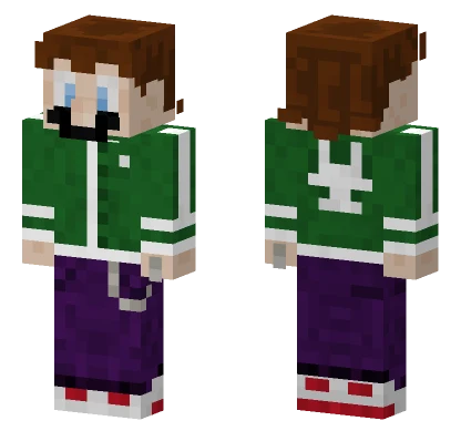 Swag Luigi Minecraft skin