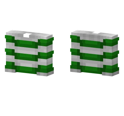 Sweater Base White Gray Green Stripes Minecraft skin