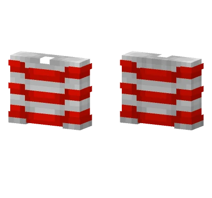Sweater Base White Gray Red Stripes Minecraft skin