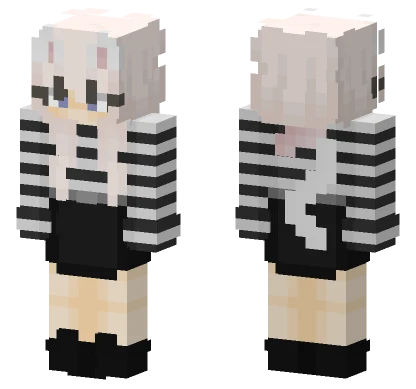 Sweet Cat Girl Minecraft skin