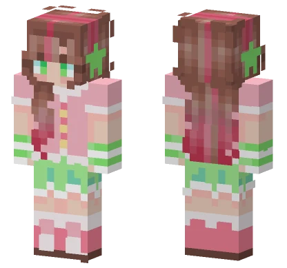 Sweet Strawberry Girl Minecraft skin