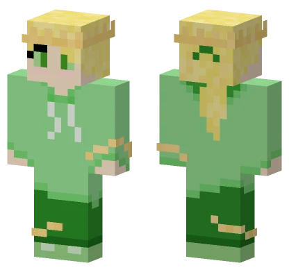 t0binchen Green Outfit Minecraft skin