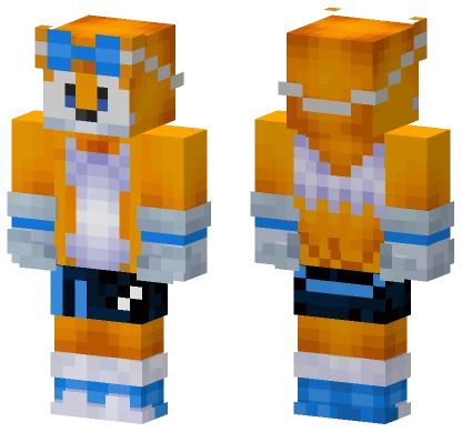 Tails The Fox Minecraft skin