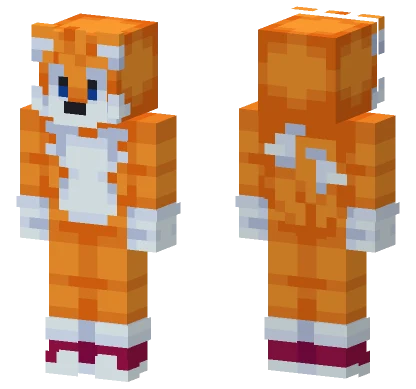 Tails The Fox Minecraft skin