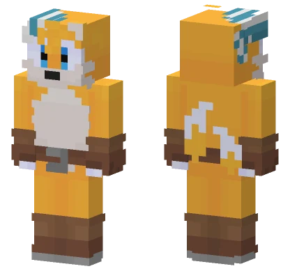 Tails The Fox Sonic Prime Minecraft skin