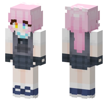 Takanashi Hoshino Armed Minecraft skin