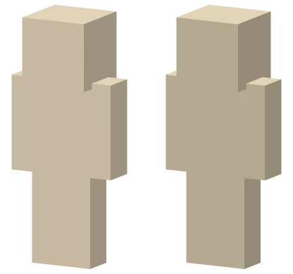 Tan Blocky Figure Minecraft skin