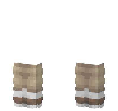 Tan Rolled Pants With Socks Minecraft skin