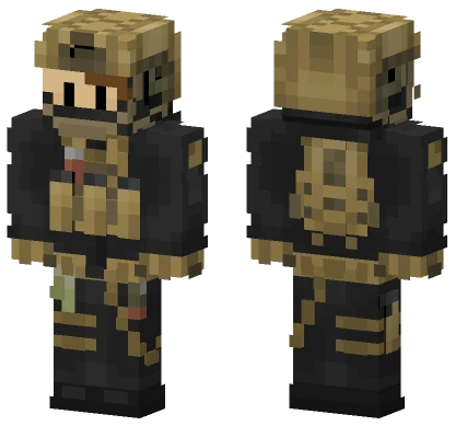 Tan Tactical Operator Minecraft skin