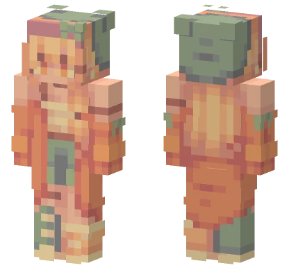 Tangerine Fruit Series Minecraft skin
