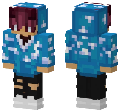 Tanjiro Kamado Themed Hoodie Minecraft skin