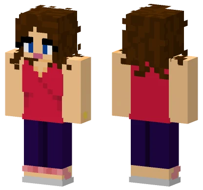 Tank Top Girl Slim Minecraft skin