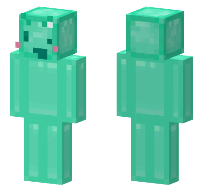 Teal Alien Base Minecraft skin