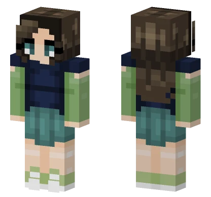 Teal And Navy Outfit Minecraft skin