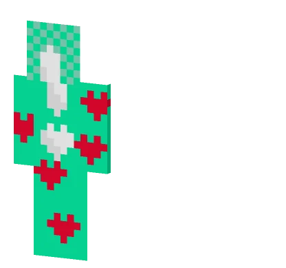 Teal and Red Outfit Minecraft skin