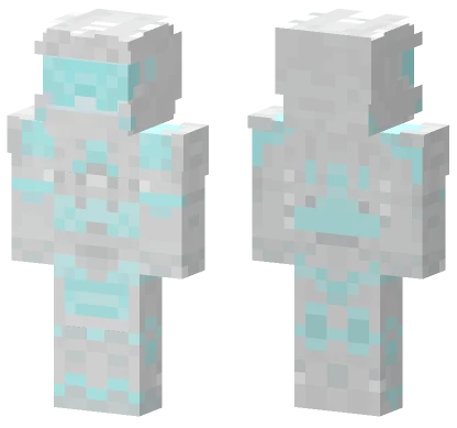 Teal and White Halo Character Minecraft skin