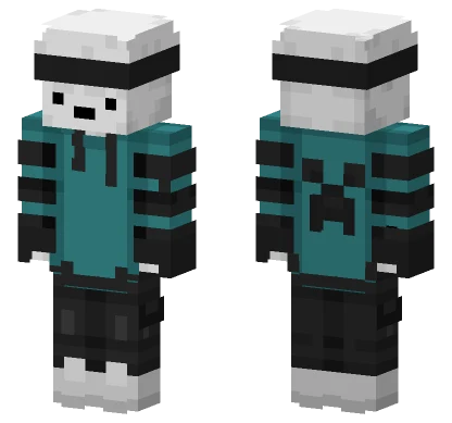 Teal Creeper Suit Minecraft skin