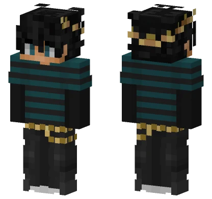 Teal Green Mariachi Minecraft skin