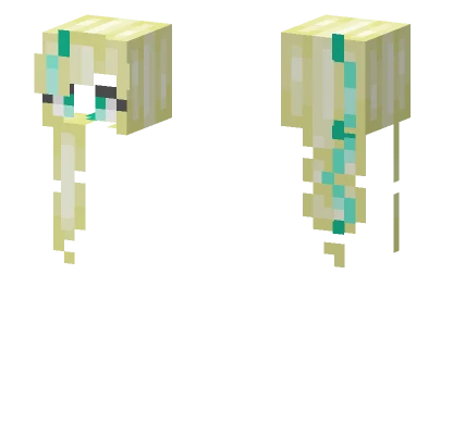Teal Highlights HB Minecraft skin