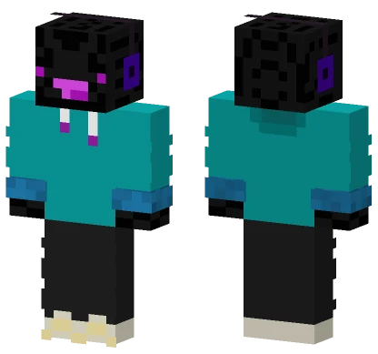 Teal Hoodie Boy Minecraft skin