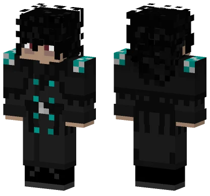 Teal Vampire 2 Minecraft skin