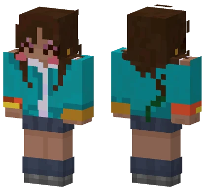 Teal Vest Outfit Minecraft skin