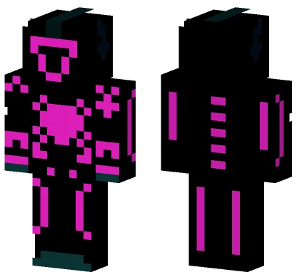 Techno Knight Pink Minecraft skin