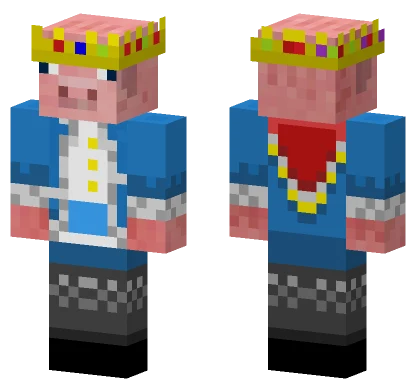 Technoblade Pig King Minecraft skin