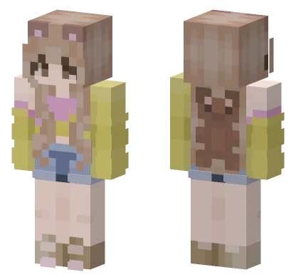 Teddy Bear Outfit Minecraft skin